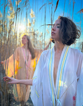 Load image into Gallery viewer, Crescent Guardians Silk Kimono