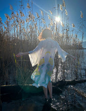 Load image into Gallery viewer, Crescent Guardians Silk Kimono