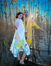 Load image into Gallery viewer, Crescent Guardians Silk Kimono