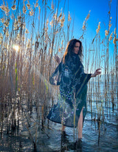 Load image into Gallery viewer, Trinity of Shadows Silk Kimono

