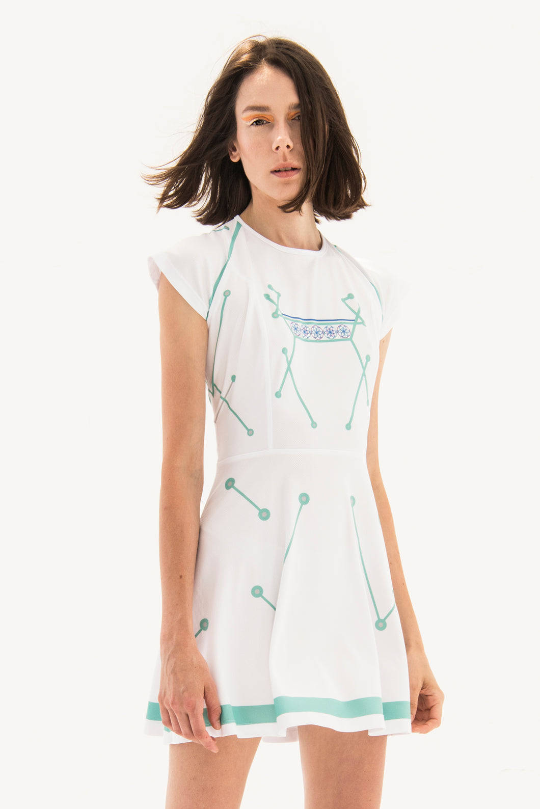 Molecular Mini Dress