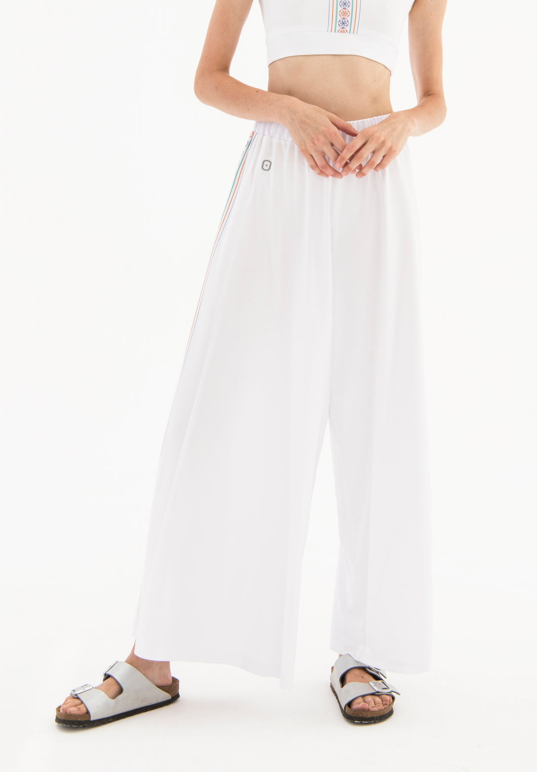 Pure White Wide Leg Pants