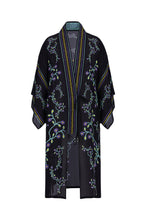 Load image into Gallery viewer, Trinity of Shadows Silk Kimono
