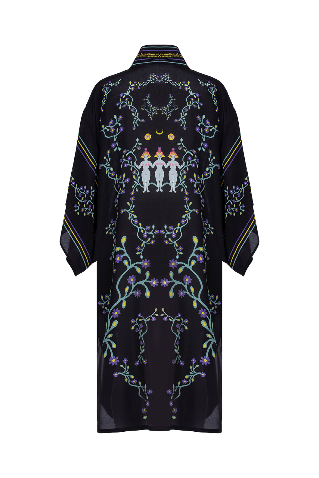 Trinity of Shadows Silk Kimono