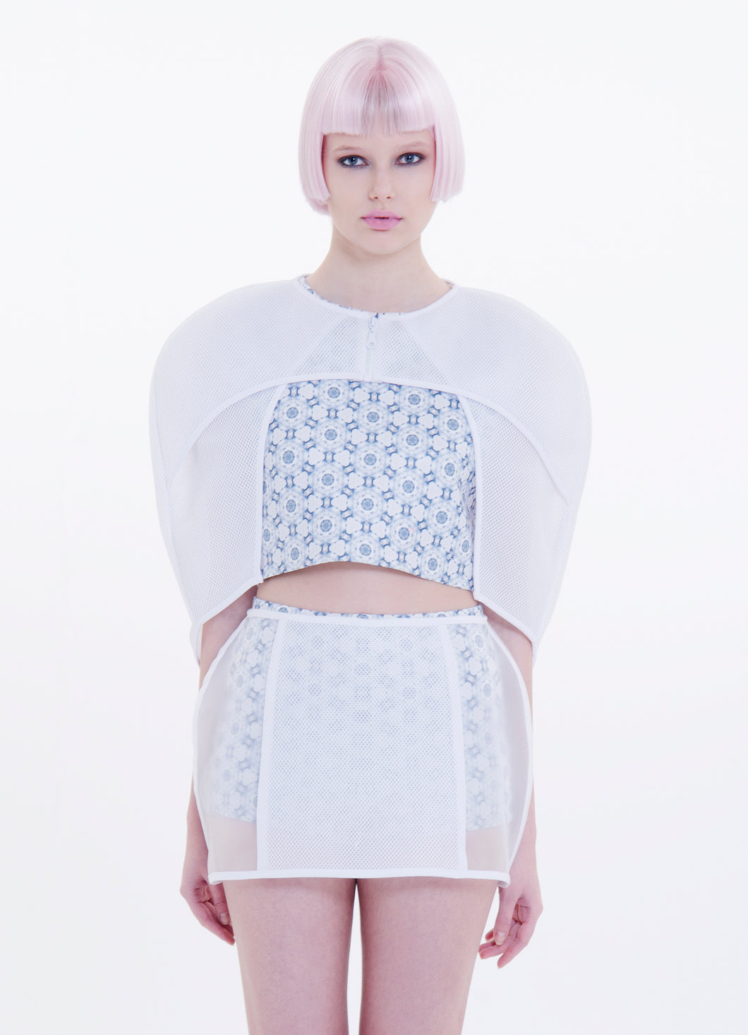 Mesh Bubble Skirt